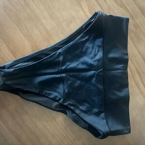 Black Aerie Cheeky High Waisted Swim Bottoms